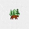 Brown bear cushion